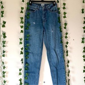 high waisted mom jeans